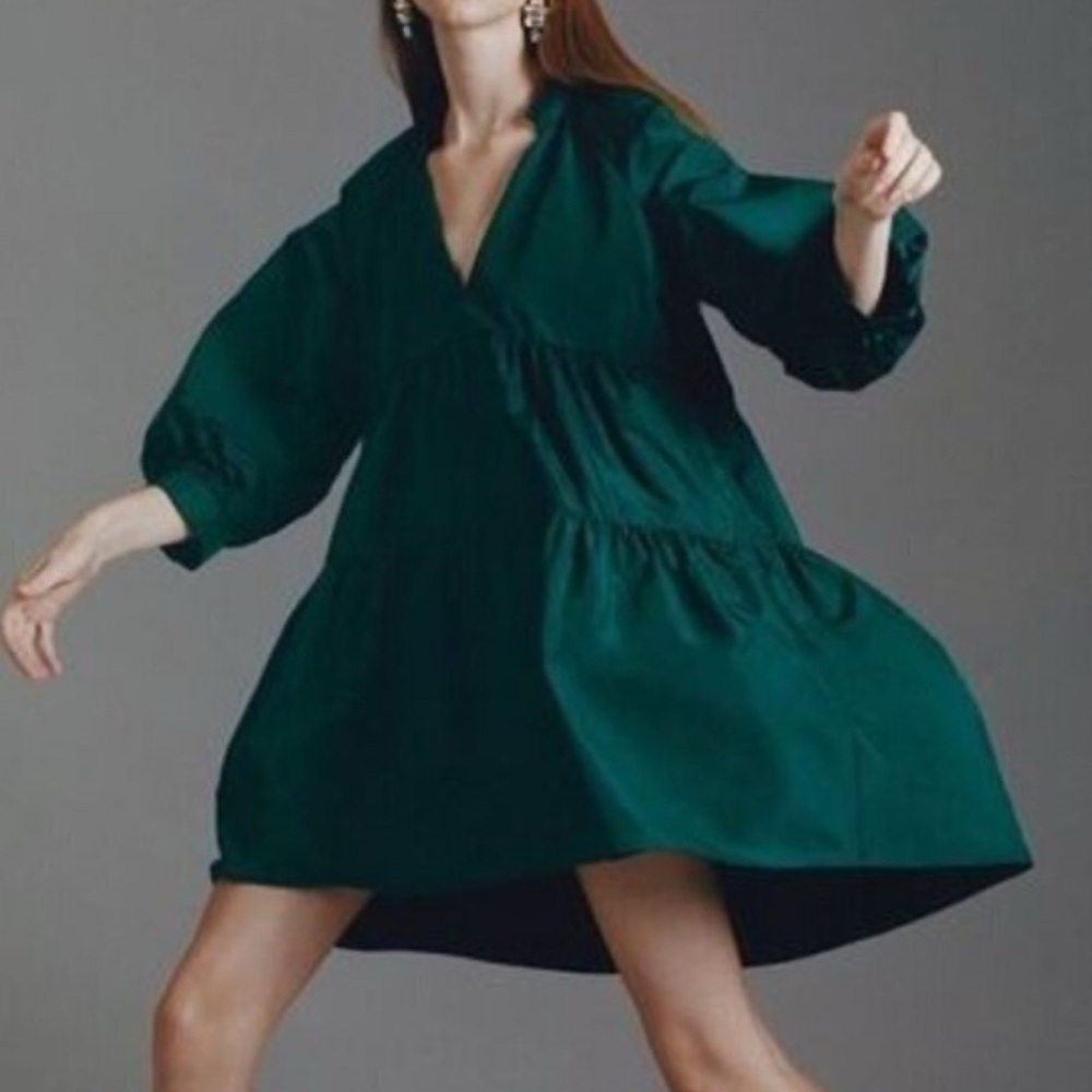 Zara Deep Green Mini Dress